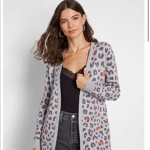 ModCloth - NWT Crazy for You Leopard Cardigan